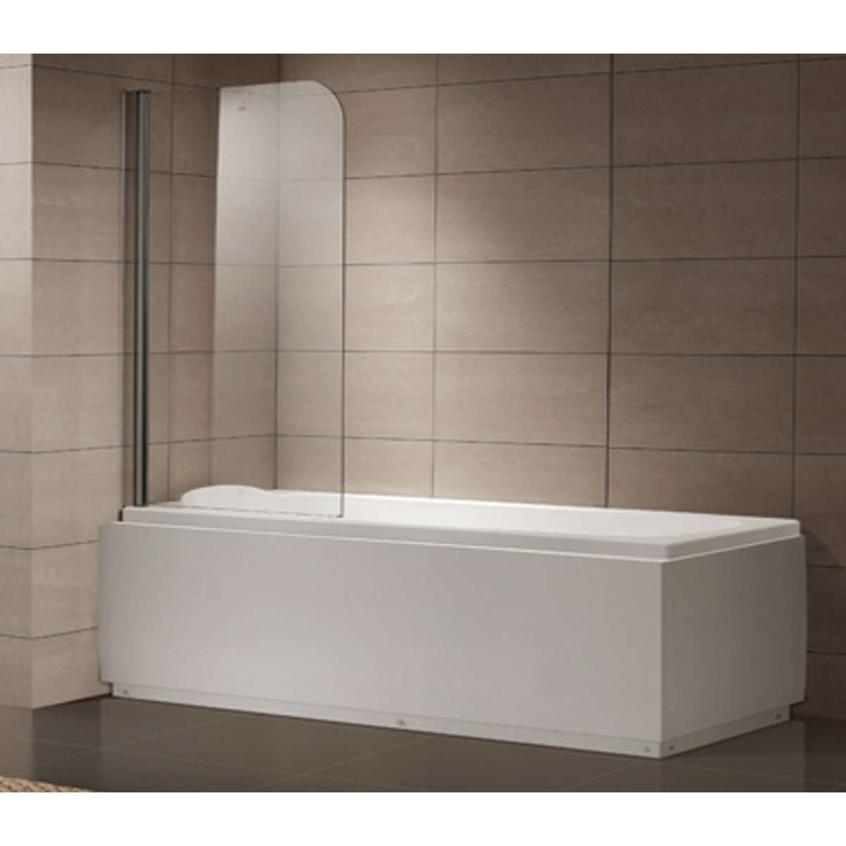 Bath Screen Moon Series 900mm Swing Screen